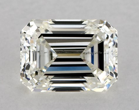 GIA 1.00 Carat K-SI2 Good Cut Emerald Diamond