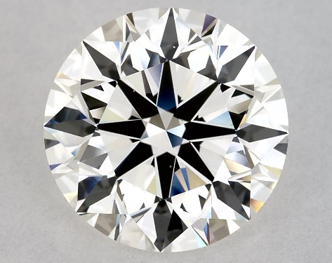 GIA 4.17 Carat H-VS2 Excellent Cut Round Diamond