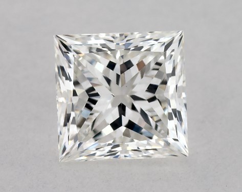 GIA 1.00 Carat H-VS2 Ideal Cut Princess Diamond