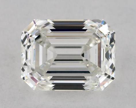 GIA 1.00 Carat H-VVS1 Very Good Cut Emerald Diamond