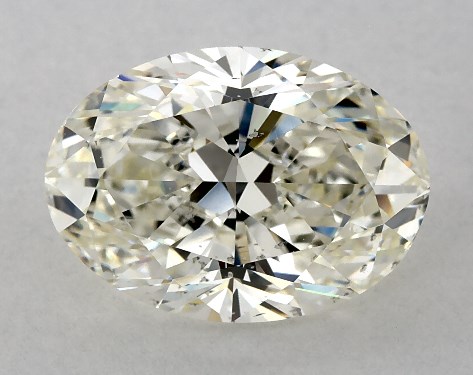 GIA 3.00 Carat K-SI2 Very Good Cut Oval Diamond