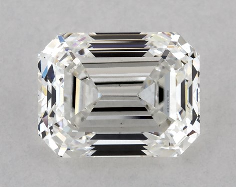 GIA 1.00 Carat H-VS1 Very Good Cut Emerald Diamond