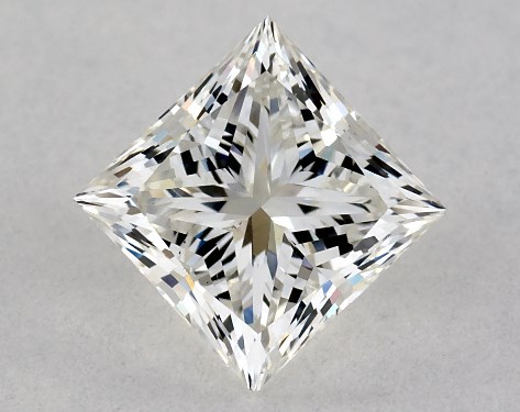 GIA 1.00 Carat H-VS2 Very Good Cut Princess Diamond