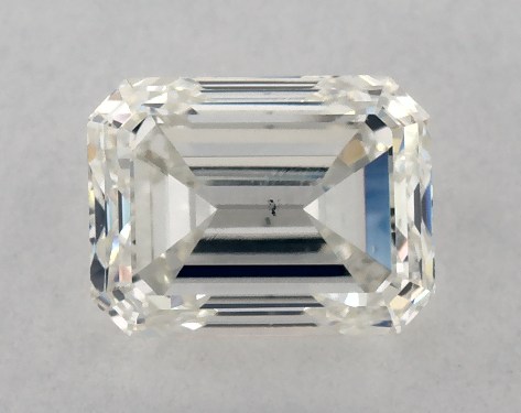 GIA 1.00 Carat K-SI1 Good Cut Emerald Diamond