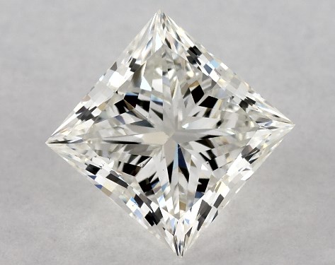 GIA 1.00 Carat H-VS2 Very Good Cut Princess Diamond