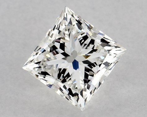 GIA 1.05 Carat H-VS2 Ideal Cut Princess Diamond