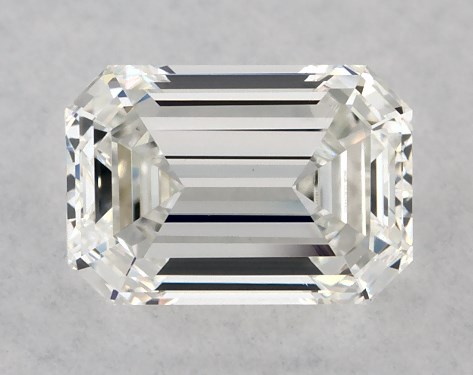 GIA 0.51 Carat H-VVS2 Very Good Cut Emerald Diamond