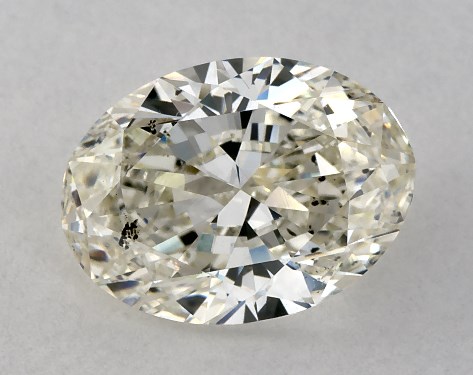 GIA 2.00 Carat K-SI2 Ideal Cut Oval Diamond