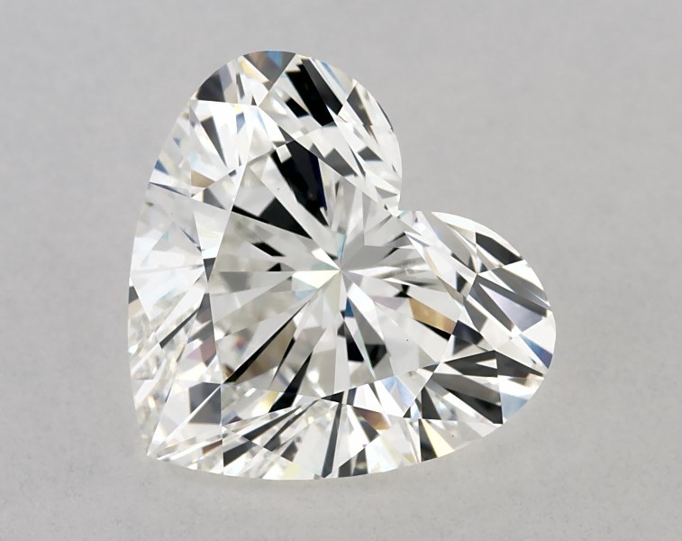 4.23 carat heart diamond, F VS1
