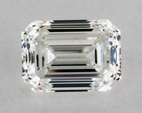 GIA 1.00 Carat H-VS2 Very Good Cut Emerald Diamond