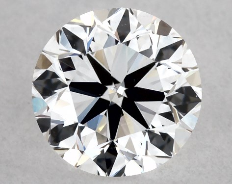 GIA 0.50 Carat D-VS2 Very Good Cut Round Diamond