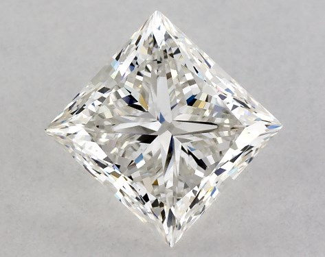 GIA 1.00 Carat G-VS2 Ideal Cut Princess Diamond