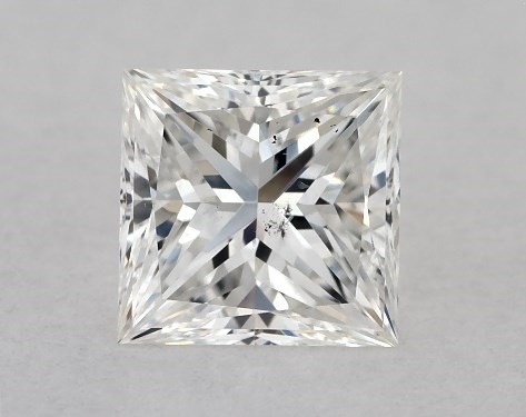 GIA 0.50 Carat G-SI2 Ideal Cut Princess Diamond