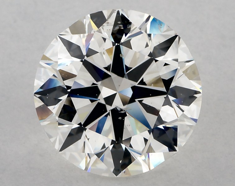 5.01 carat round diamond, I SI1