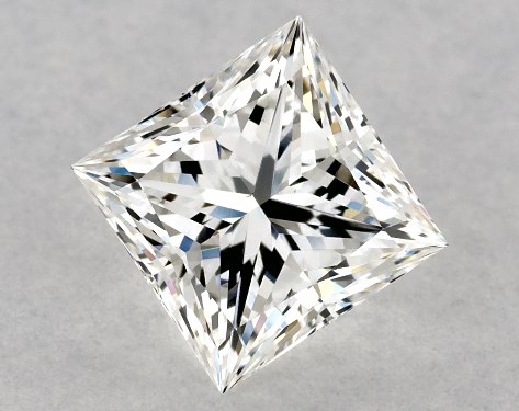 GIA 1.00 Carat G-VS2 Ideal Cut Princess Diamond