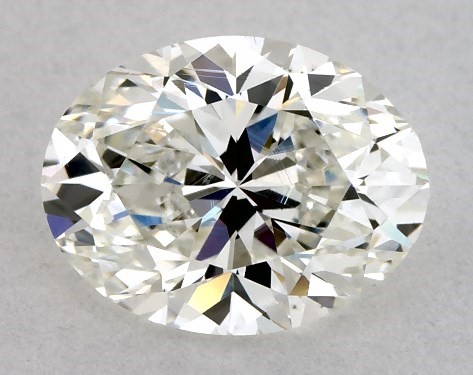 GIA 1.00 Carat H-VS2 Good Cut Oval Natural Diamond