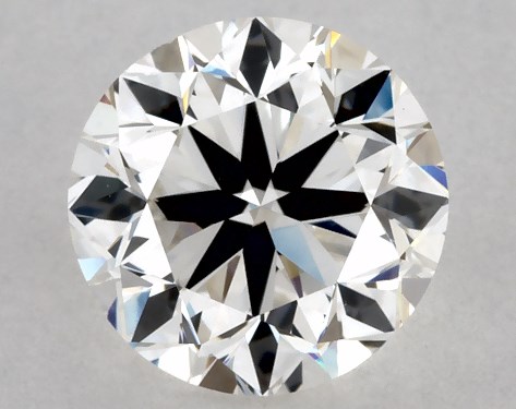 GIA 1.00 Carat H-VS1 Very Good Cut Round Diamond