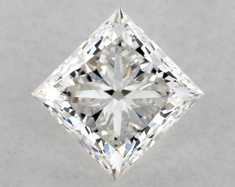 GIA 1.00 Carat H-VS2 Very Good Cut Princess Diamond