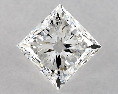GIA 1.01 Carat H-VS1 Very Good Cut Princess Natural Diamond