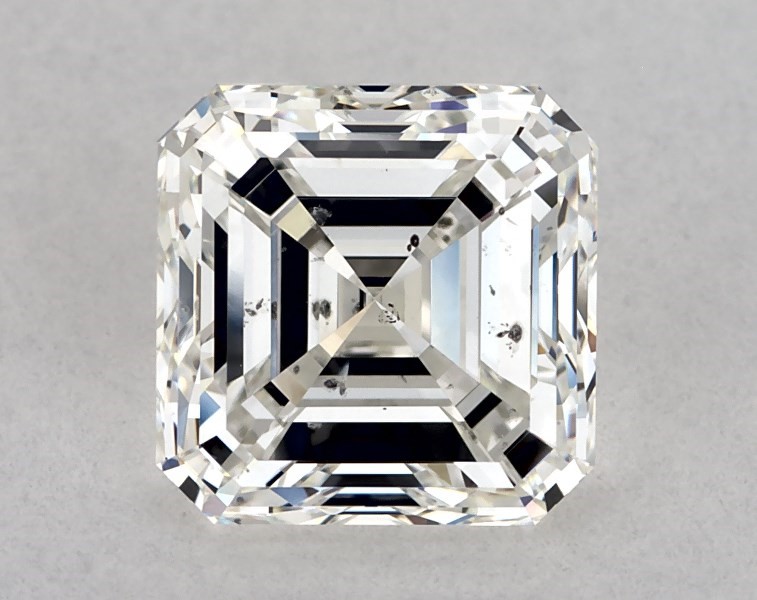 2.51 carat asscher diamond, H SI2