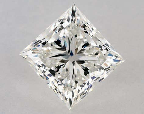 GIA 4.01 Carat H-VVS2 Ideal Cut Princess Diamond