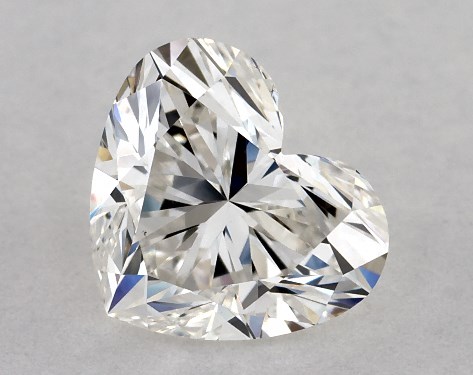 GIA 0.77 Carat H-VS2 Ideal Cut Heart Diamond