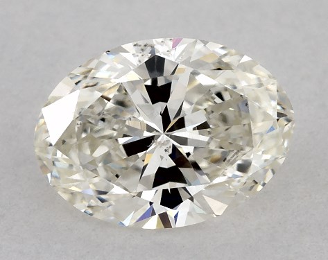 GIA 0.75 Carat J-SI2 Ideal Cut Oval Diamond