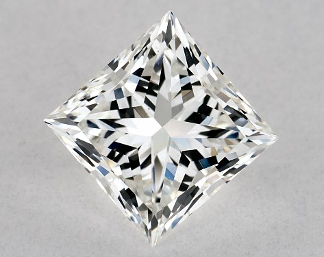 GIA 1.01 Carat H-VS2 Ideal Cut Princess Diamond
