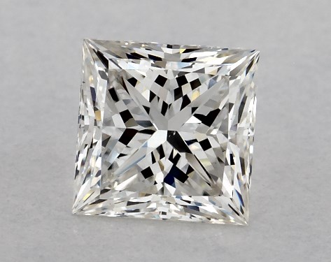 GIA 1.00 Carat H-VS2 Ideal Cut Princess Diamond