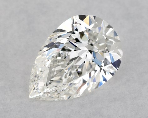 GIA 0.50 Carat F-VVS2 Ideal Cut Pear Diamond