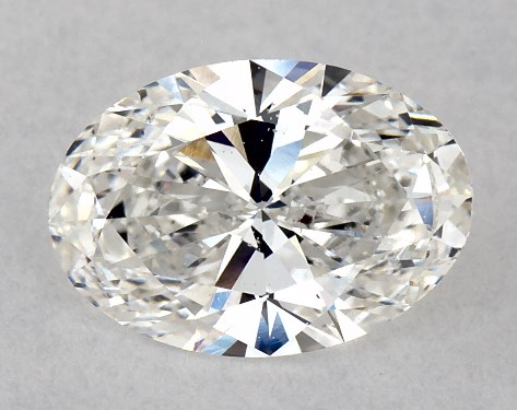 GIA 1.21 Carat H-SI2 Ideal Cut Oval Natural Diamond