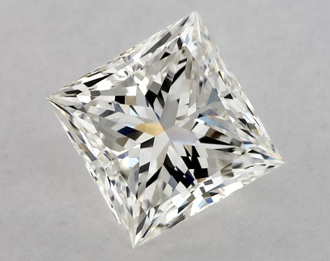 GIA 1.00 Carat H-VS1 Ideal Cut Princess Diamond