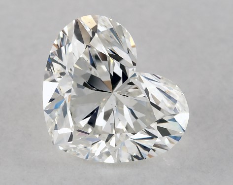 GIA 1.00 Carat H-VS2 Very Good Cut Heart Diamond