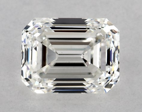 GIA 1.00 Carat H-VS2 Very Good Cut Emerald Diamond