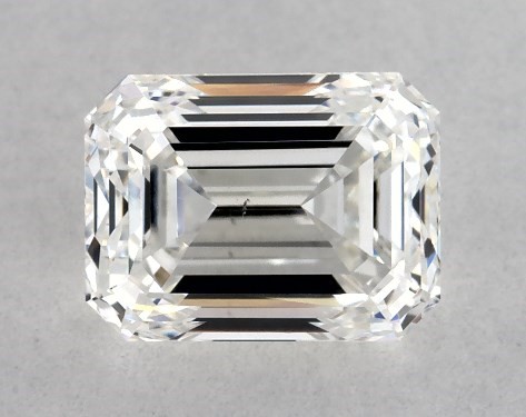 GIA 1.00 Carat H-VS2 Very Good Cut Emerald Diamond