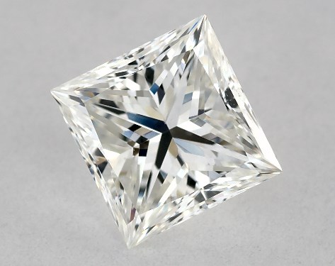 GIA 1.01 Carat H-VS2 Ideal Cut Princess Diamond