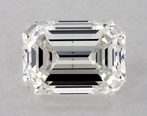 GIA 1.00 Carat H-VS2 Very Good Cut Emerald Diamond