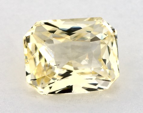 2.06 Carat Radiant Natural Yellow Sapphire