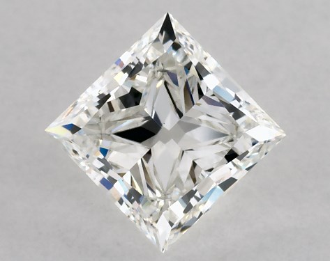 GIA 1.00 Carat H-VS2 Ideal Cut Princess Diamond