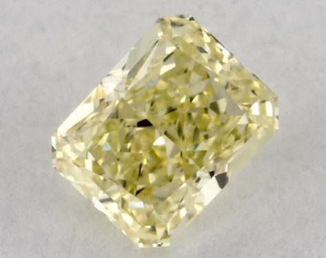 GIA 0.40 Carat Fancy Yellow-SI1 Radiant Cut Diamond
