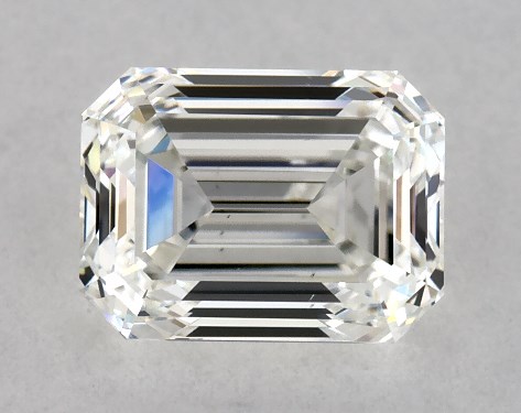 GIA 1.00 Carat H-VS2 Very Good Cut Emerald Diamond