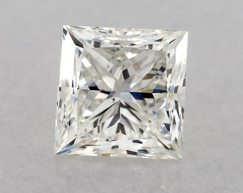 GIA 1.00 Carat H-VS2 Very Good Cut Princess Diamond
