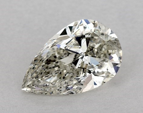 GIA 2.00 Carat K-SI2 Ideal Cut Pear Diamond