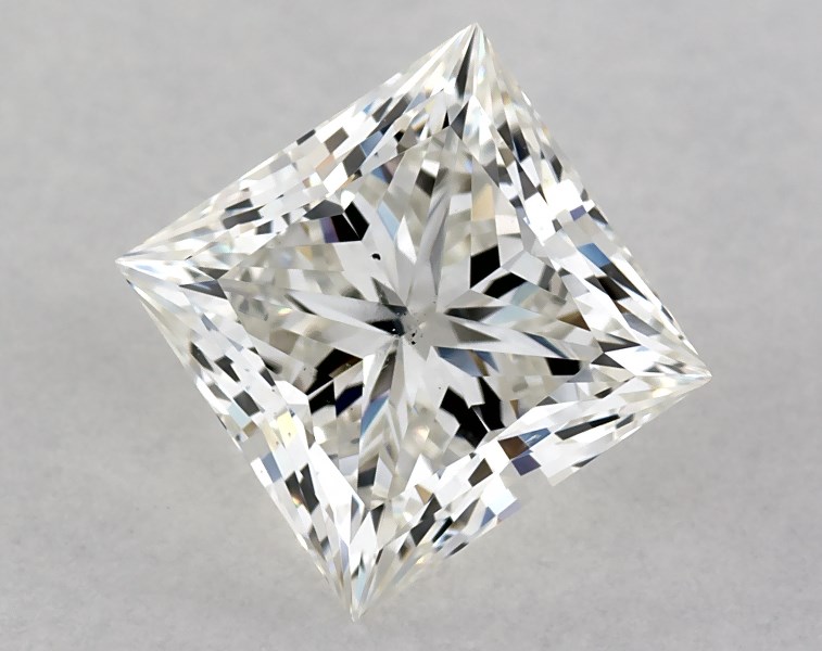 1.5 carat princess diamond, I SI1