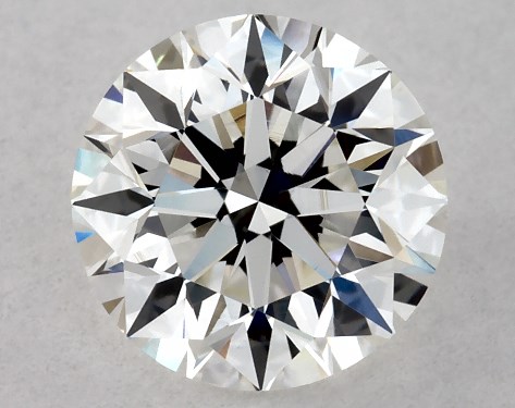GIA 1.00 Carat H-VS2 Excellent Cut Round Diamond