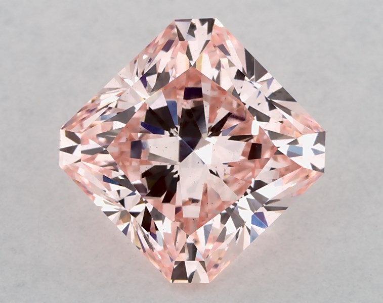IGI 2.06 Carat Fancy Vivid Pink-VS1 Square Radiant Cut Lab-Grown Diamond