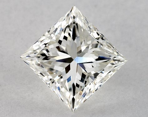 GIA 1.01 Carat H-VS2 Ideal Cut Princess Diamond