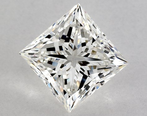 GIA 3.01 Carat H-VS1 Ideal Cut Princess Diamond