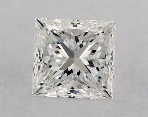 GIA 1.00 Carat H-VS2 Very Good Cut Princess Natural Diamond