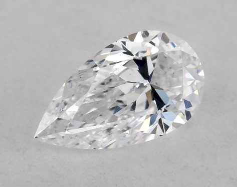 GIA 0.30 Carat D-SI2 Very Good Cut Pear Diamond